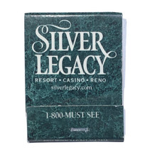 Silver Legacy Casino Hotel Reno Nevada Match Book Matchbox - £3.87 GBP
