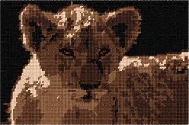 Pepita Needlepoint kit: Lion Cub, 10&quot; x 7&quot; - $50.00+