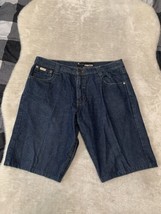 Mecca Mens Blue Denim Jorts Y2K Shorts Size 40 Classic Fit  - £22.47 GBP