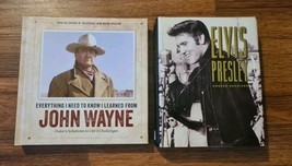 Lot Of 2 Elvis Presley And John Wayne Hardcover Books - $329.36 MXN