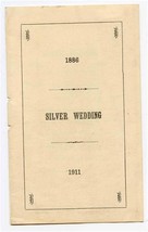 Silver Wedding 1886 1911 Poem Booklet Amanda M Harwood Mr &amp; Mrs George O Bliss - £37.33 GBP
