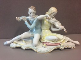 Hutschenreuther Selb Large Porcelain Figurine Sonate Musician Couple Carl Werner - £466.89 GBP