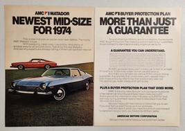 1973 Print Ad The 1974 AMC Matador Coupe 2 Colors Shown American Motors - £15.55 GBP