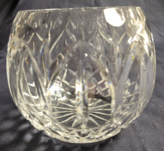 Beautiful Crystal Clear  Astor  Crystal  4&quot; Rose Bowl  Poland - £12.24 GBP