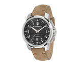 Reloj Maserati Hombre R8851121004 Reloj Analógico de Piel Negra y Acero... - $199.83