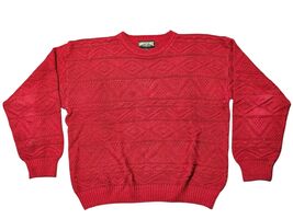 Vtg 90&#39;s American Eagle Outfitters Chuncy Knit Red Sweater Mens Sz Large - $49.00