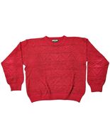 Vtg 90&#39;s American Eagle Outfitters Chuncy Knit Red Sweater Mens Sz Large - $49.00