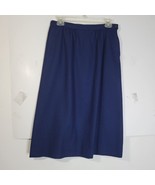 Womens Pendelton Blue Wool Skirt Possibly Vintage Size 10 USA Made Lined - £24.18 GBP