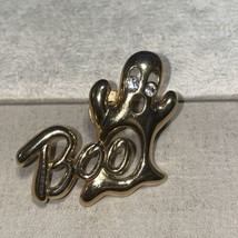 VTG Gold Tone BOO Ghost  Brooch Pin - £2.37 GBP