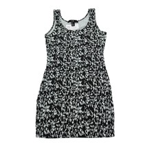 XXI Dress Womens M Black White Sleeveless Scoop Neck Stretch Pullover Ta... - $25.62