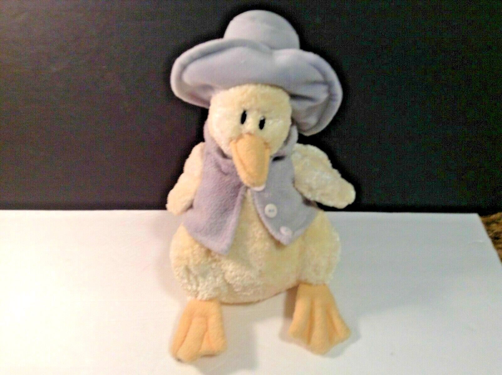 Funky Farm Living Quarters Animal Adventure Plush Duck With Cowboy hat 12 in T - $12.87