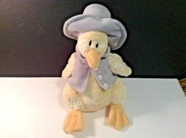 Funky Farm Living Quarters Animal Adventure Plush Duck With Cowboy hat 12 in T - £10.11 GBP