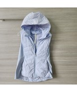 Lululemon Another Mile Vest Womens Size 10 Hooded Running Pastel Blue (L... - $79.07