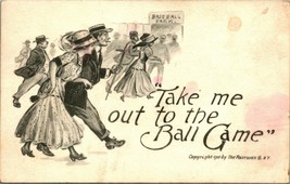 Take Me Out To The Ball Game Baseball UNP 1910 Fairman DB Postcard D11 - £27.31 GBP