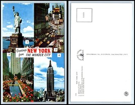 NEW YORK Postcard - NYC, &#39;The Wonder City&quot; Multiview H2 - £2.22 GBP