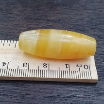 Antique Old Middle Eastern Yemeni Agate Yellow Agate Bead AMD-11 - £46.52 GBP