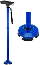 Best Stand up Cane With Light - Foldable - Adjustable - Blue - £19.53 GBP