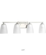 Leap Collection 4-Light Brushed Nickel Bath Light - $165.38 CAD