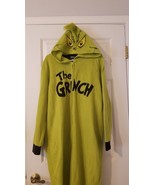 Dr. Seuss Women&#39;s The Grinch Hooded Costume Pajama Jumpsuit  2XL  - $54.69 CAD