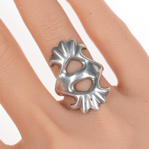 sz6.5 Vintage Native American cast silver ring - £68.31 GBP