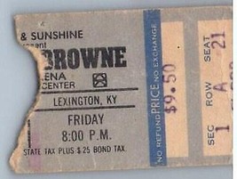 JACKSON Browne Ticket Stub Settembre 12 1980 Lexington Kentucky - £39.40 GBP