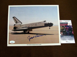 Jack Lousma Plt Skylab Ii Nasa Astronaut Signed Auto Columbia Litho Photo Jsa - £156.57 GBP