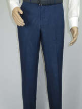 Men's ENZO Linen Spring Summer Suit Light Weight Breathable E58302-2 Navy Blue image 3