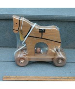 Wooden Pull Toy Horse Classic Toy Harness Clip Clop Amish Made Lancaster... - £39.96 GBP