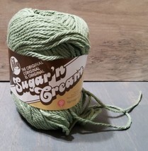 Lily Sugar &#39;n Cream 100% Cotton Yarn 2.5oz Sage Green 2019 Medium 4 1 Skein - £6.01 GBP