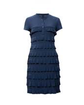 Joseph Ribkoff - Tiered Dress Teal - £53.09 GBP+