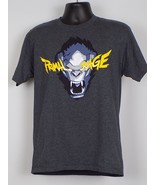 Overwatch Winston Primal Rage T-Shirt Loot Crate Gray Men Size M Video Game - $7.85