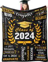 Graduation 2024, Graduation Gifts Throw Blanket 50&quot;X60&quot;, College Graduation Gift - £35.30 GBP