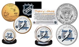 TAMPA BAY LIGHTNING 2-Coin Set JFK Half Dollar &amp; Gold State Quarter NHL ... - $15.85