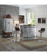 Brancaster Adjustable Stool w/Swivel, Vintage Brown Top Grain Leather - $761.16 CAD
