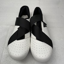 Black And White Size 38.5 Cycling Cleats Shoes - £14.61 GBP