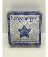 LONGABERGER  Century Celebration 2000 Ceramic Basket Tie On NIB Blue Star - £5.13 GBP