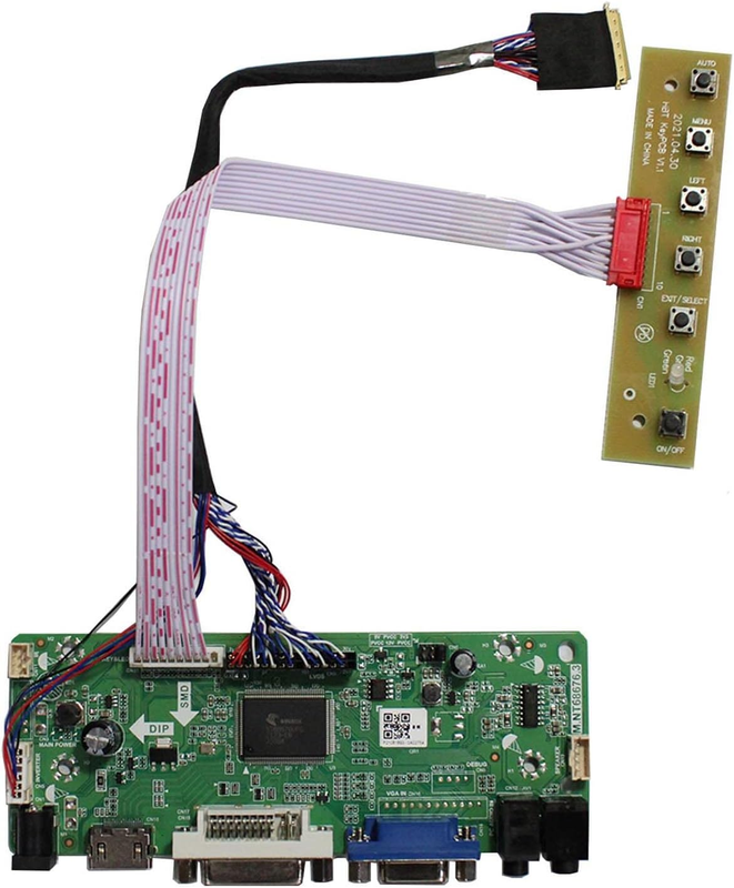 VSDISPLAY VGA DVI LCD Controller Board Kit for 15.6&quot;/17.3&quot; 1080p Panels - $66.32