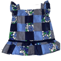 Gymboree Blue Patchwork Floral Blouse Tunic Top Sz 5 NWT - €9,89 EUR