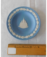 Wedgwood Blue Jasperware St Pauls Cathedral Pin Dish 4 3/8&quot; Plate - £11.71 GBP