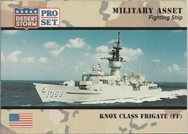 KNOX CLASS FRIGATE (FF) 1991 PRO SET DESERT STORM # 191 - £1.35 GBP