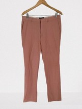 JOHN BARRITT Pants Cotton Pink White Pinstripes Trousers Size 50 IT/ 34 US - $462.67 MXN