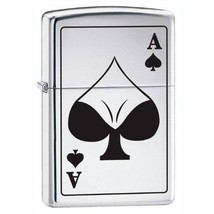 Zippo Lighter - Ace of Spades Bodacious High Polish Chrome - 852851 - £24.85 GBP