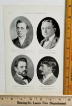 Notable St. Louis Men of 1900 Photos PHYSICIANS Chaddock Nietert Starklo... - £8.84 GBP