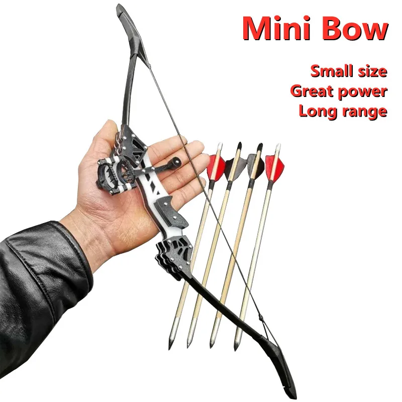 Sporting Outdoor Mini Recurve A Portable Powerful Aiming Shooting A and Arrow De - £67.13 GBP