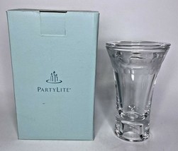 PartyLite Clarity 5” Taper Tealight Holder Retired NIB P11C/P9222 - $14.99