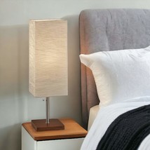 Wildside Paper Shade With Walnut Wood Table Lamp - £95.62 GBP