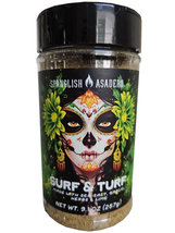 Spanglish Asadero Surf &amp; Turf Garlic, Herbs, Lime Spices Seasoning, 9.1 Ounce - £13.18 GBP