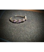 0.95Ct Simulated Amethyst  Five- Stone Women&#39;s Toe Ring Gold Plated 925 ... - $10.84 CAD