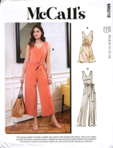 McCall&#39;s M8153 Misses 16 to 24 Jumpsuit, Romper and Belt Uncut Sewing Pattern - £12.40 GBP