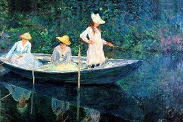 Women fishing by Claude Monet - Art Print - £17.30 GBP+